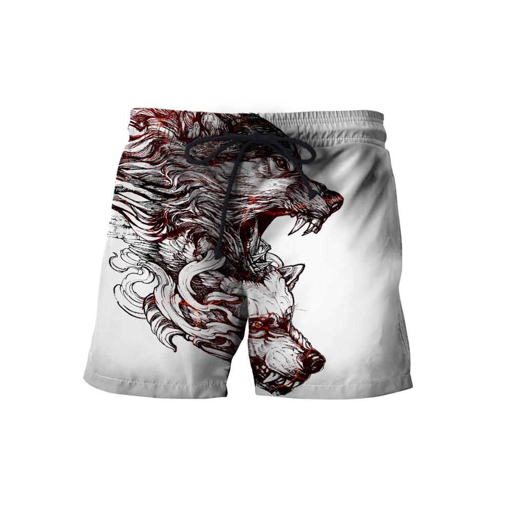 Alpha Wolf Tattoo 3D All Over Printed Unisex Shirts