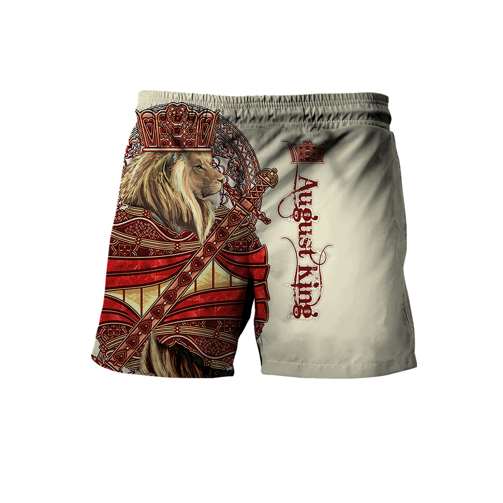 August King Lion Royal 3D All Over Printed Unisex Shirts
