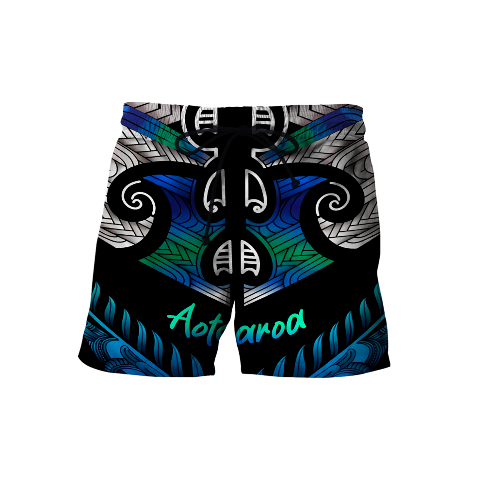 Aoteatoa New Zealand Maori 3d all over printed shirt and short for man and women-Apparel-PL8386-Shorts-S-Vibe Cosy™