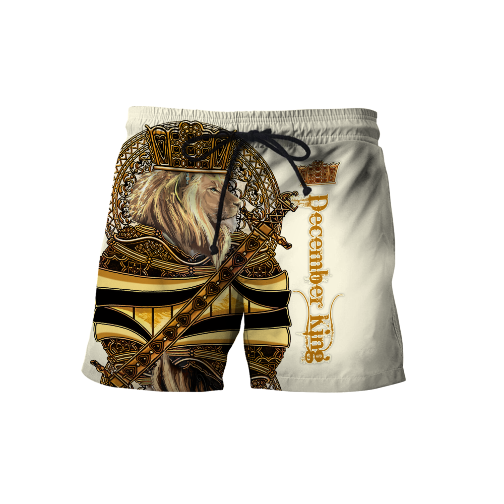 Custom Name December King 3D All Over Printed Unisex Shirts