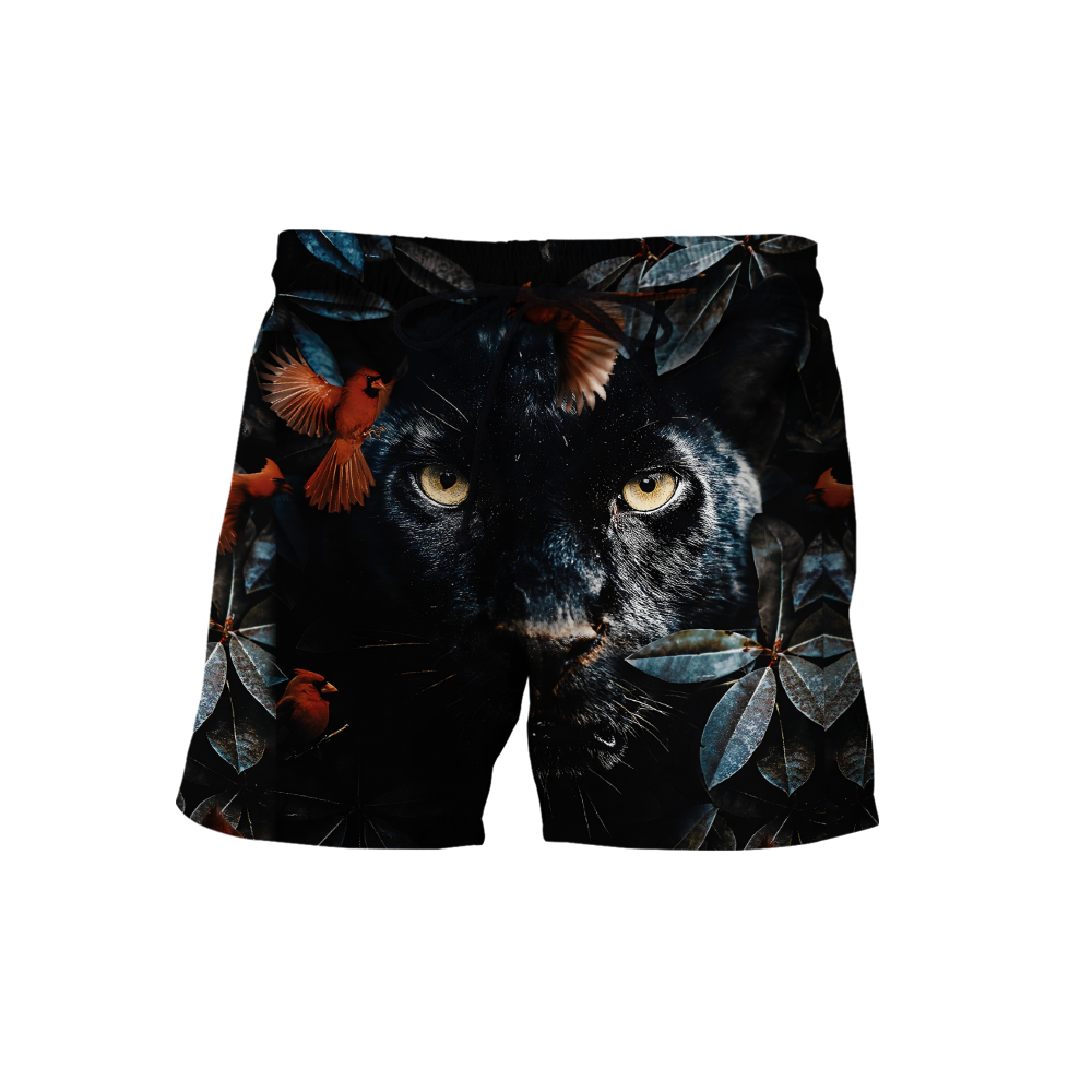 Flower Black Panther Over Printed Hoodie