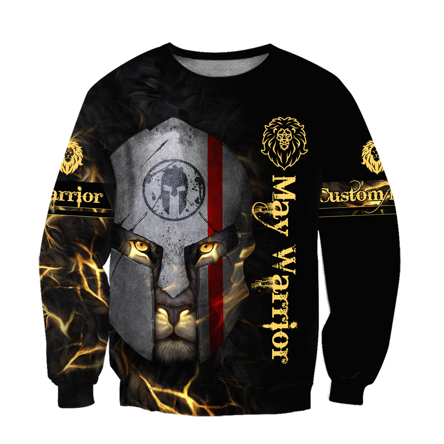 May Spartan Lion Warrior 3D All Over Printed Unisex Shirts