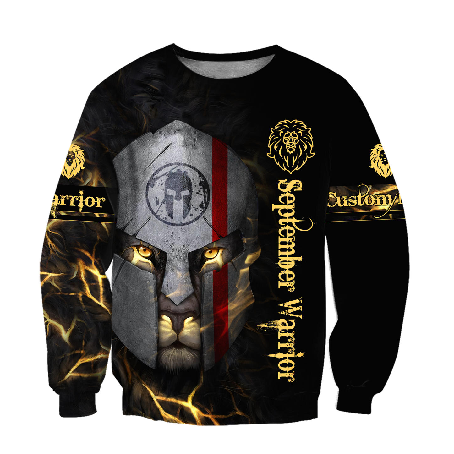 September Spartan Lion Warrior 3D All Over Printed Unisex Shirts