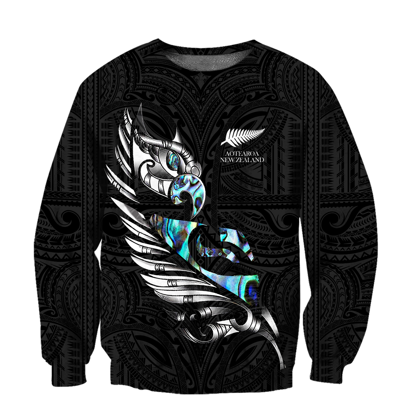 New zealand paua fern wing manaia 3d all over printed shirt and short for man and women MH290620