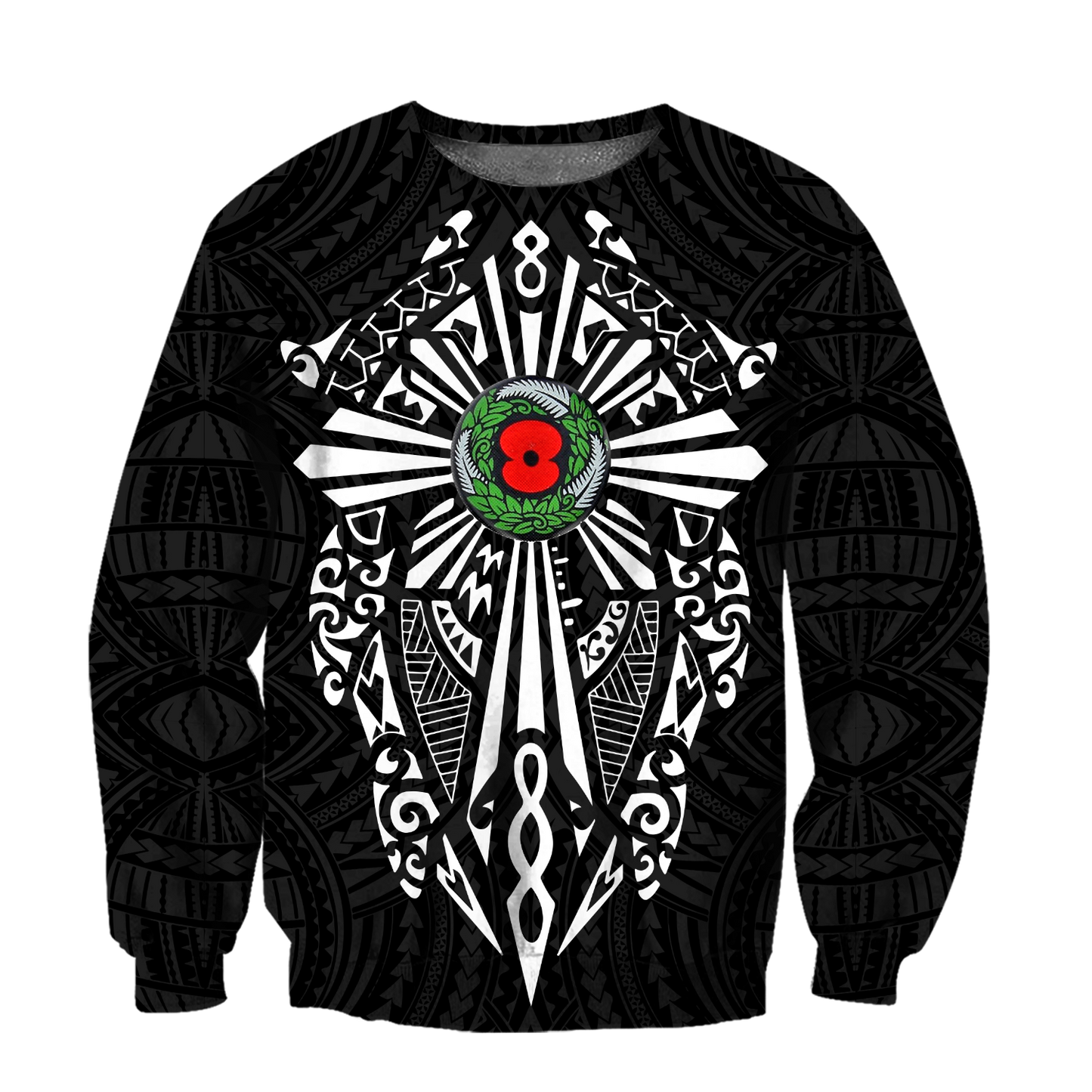 New zealand anzac, lest we forget maori cross tattoo 3d all over printed shirt and short for man and women MH3006201-Apparel-PL8386-Sweatshirt-S-Vibe Cosy™