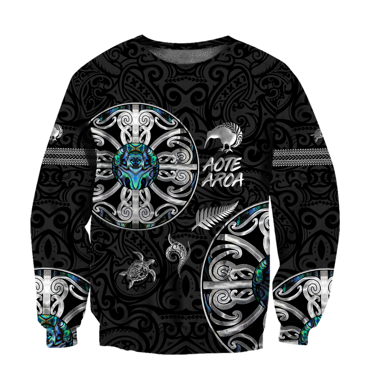 Aotearoa Maori manaia 3d all over printed shirt and short for man and women MH270620-Apparel-PL8386-Sweatshirt-S-Vibe Cosy™