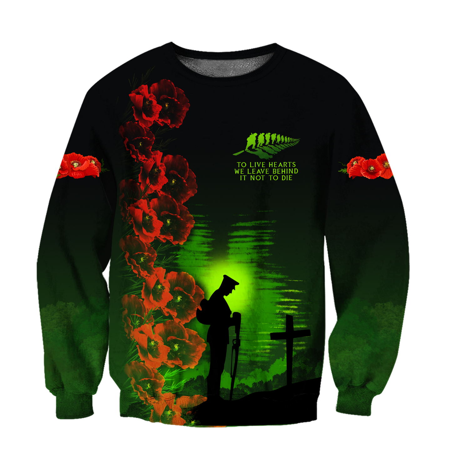 The salute to heroes 3d all over printed shirt and short for man and women-Apparel-PL8386-Sweatshirt-S-Vibe Cosy™