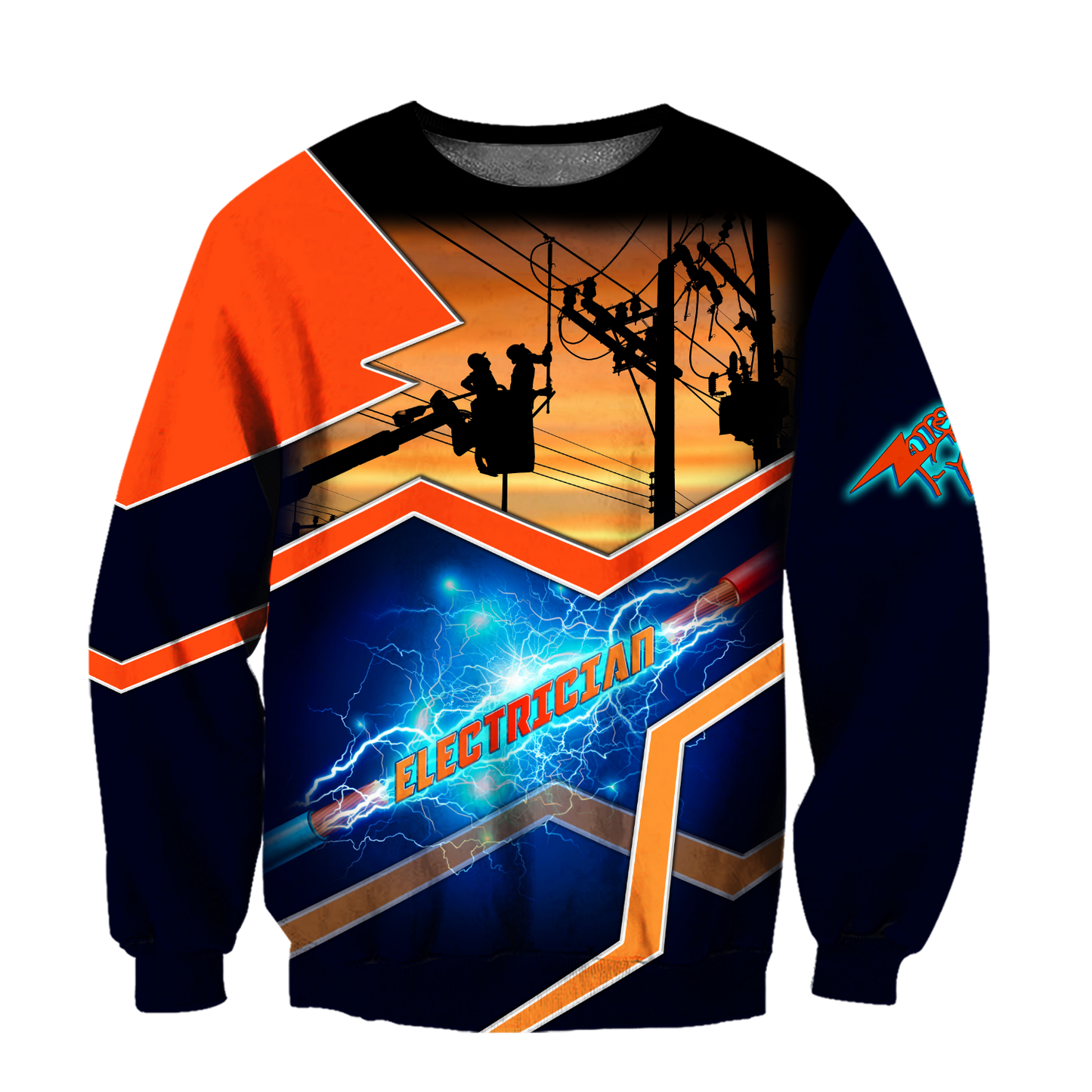 Premium Unisex All Over Printed Electrician Shirts MEI