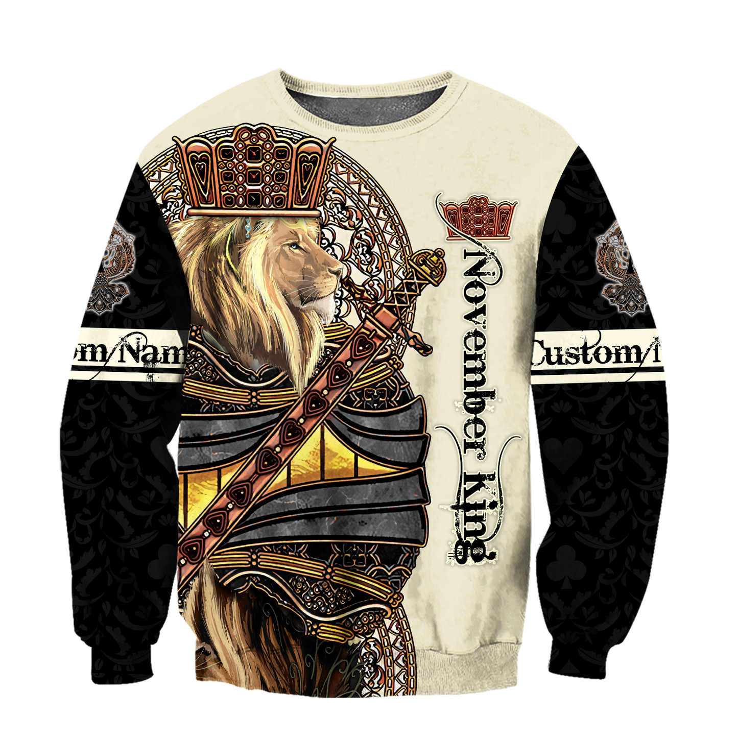 Custom Name November King 3D All Over Printed Unisex Shirts