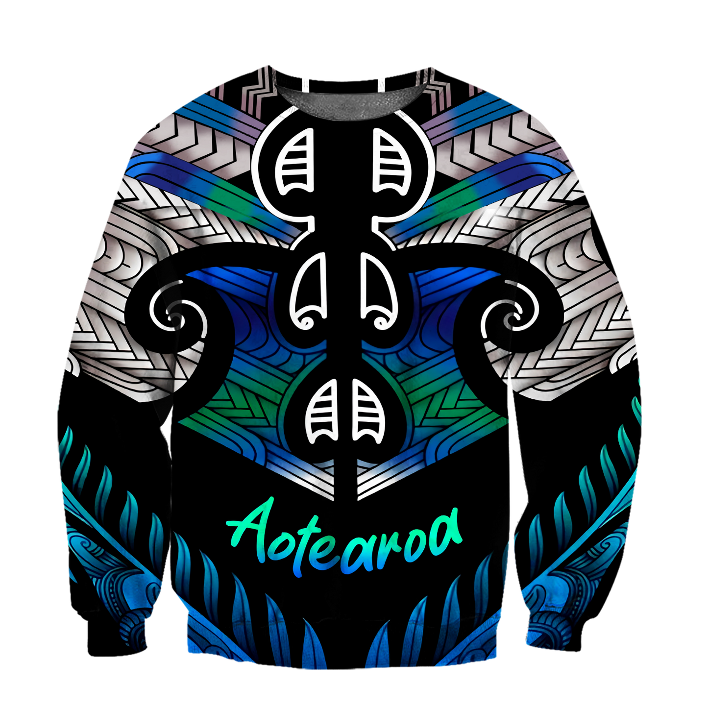 Aoteatoa New Zealand Maori 3d all over printed shirt and short for man and women-Apparel-PL8386-Sweatshirt-S-Vibe Cosy™