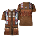 Native Cowboy Jacket No5 Cosplay 3D Over Printed Unisex Deluxe Hoodie ML