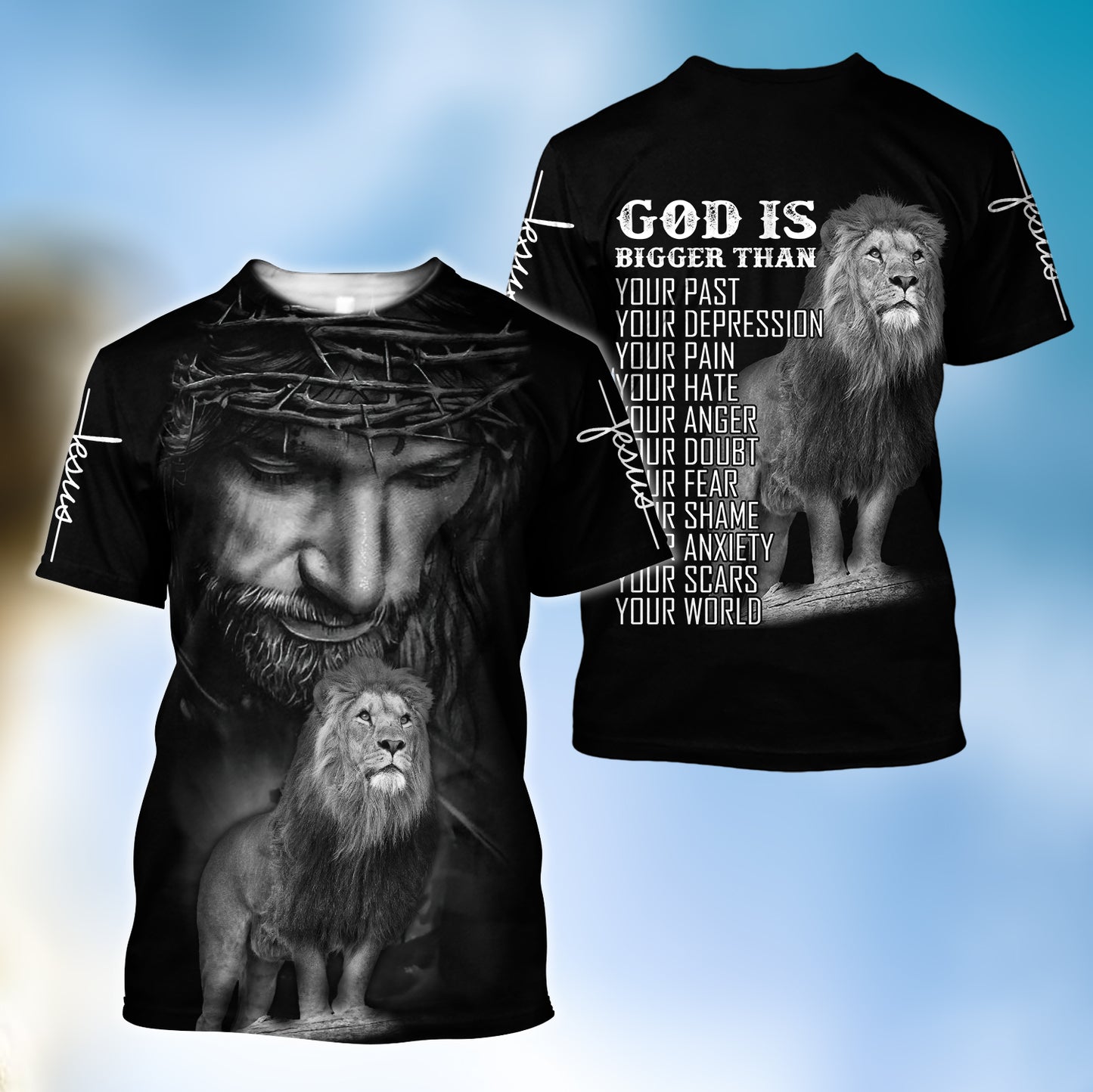 God Is My World Over Printed Unisex Shirts