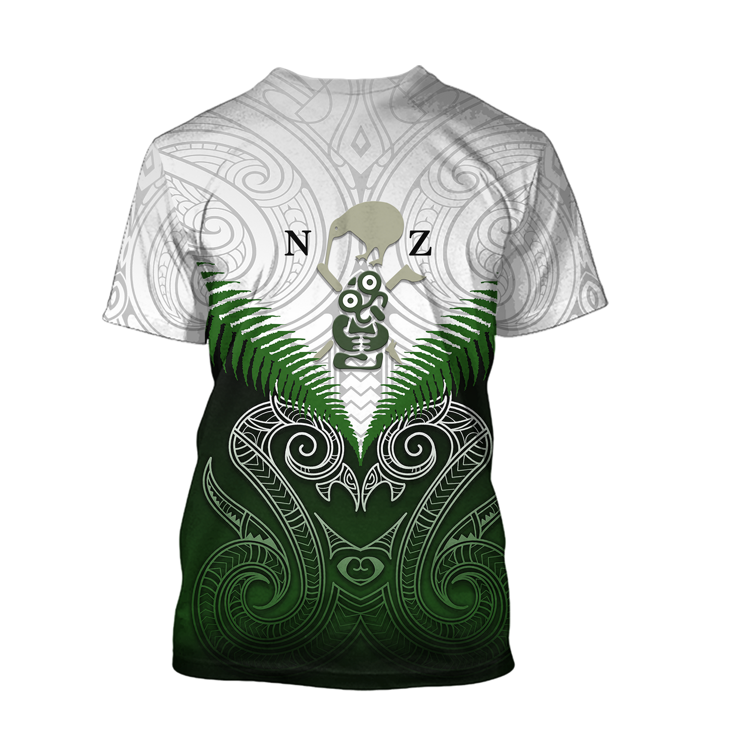 Maori Manaia Hoodie Green Rugby PL165 - Amaze Style™-Apparel