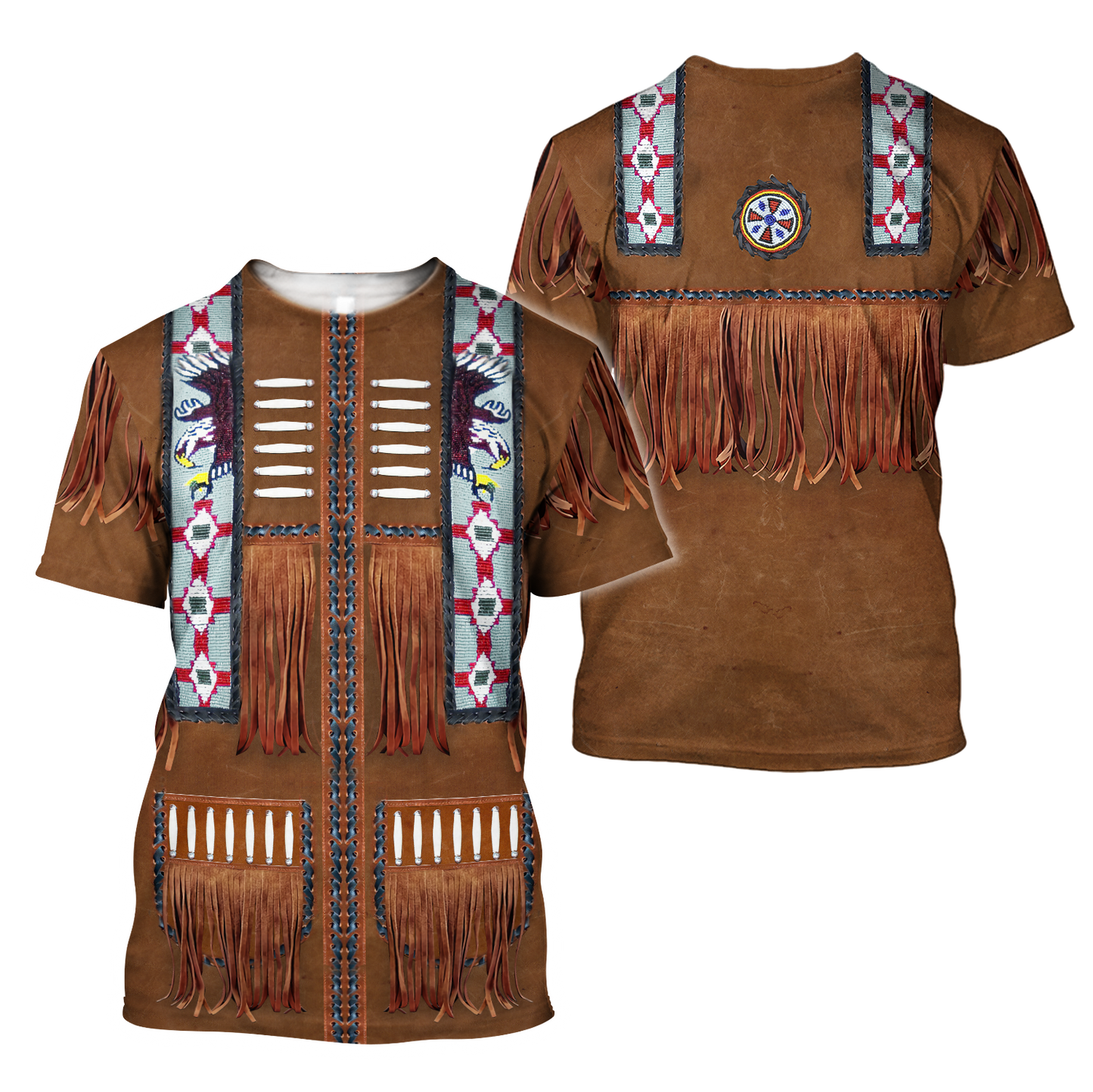 Native Cowboy Jacket No1 Cosplay 3D Over Printed Unisex Deluxe Hoodie ML