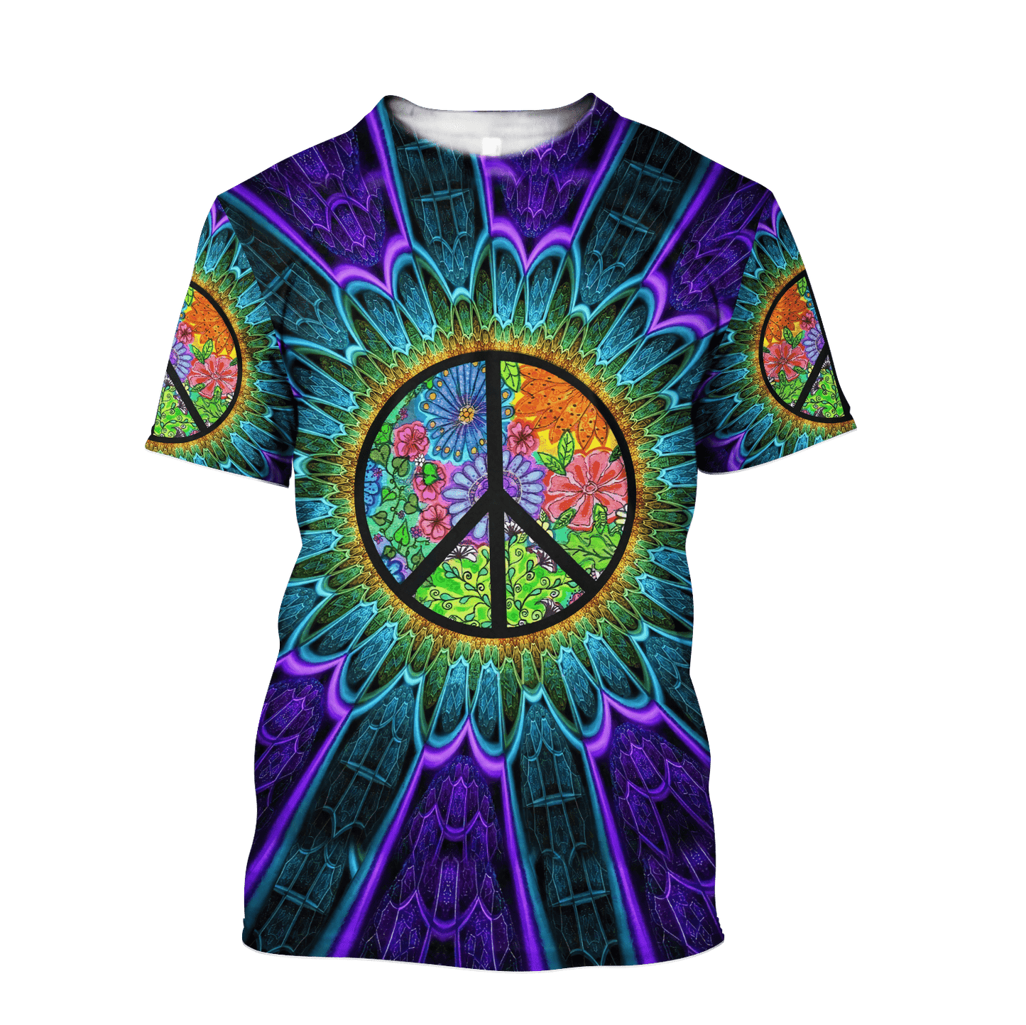 Colorful Peace Hippie Hoodie For Men And Women TQH201001