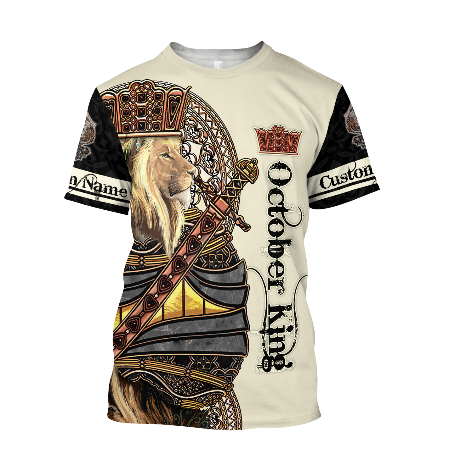 Custom Name October King 3D All Over Printed Unisex Shirts