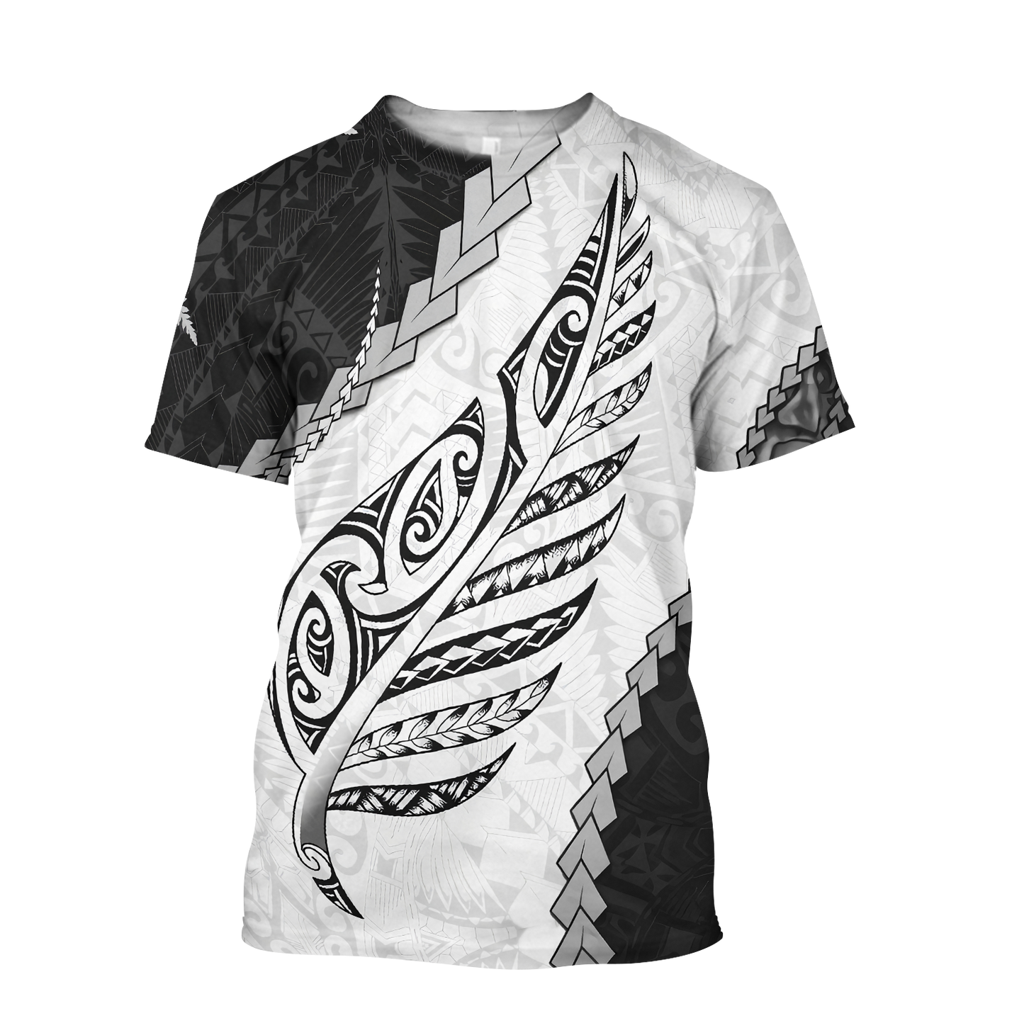 Paua Shell Maori Silver Fern 3d all over printed shirt and short for man and women-Apparel-PL8386-T-shirt-S-Vibe Cosy™