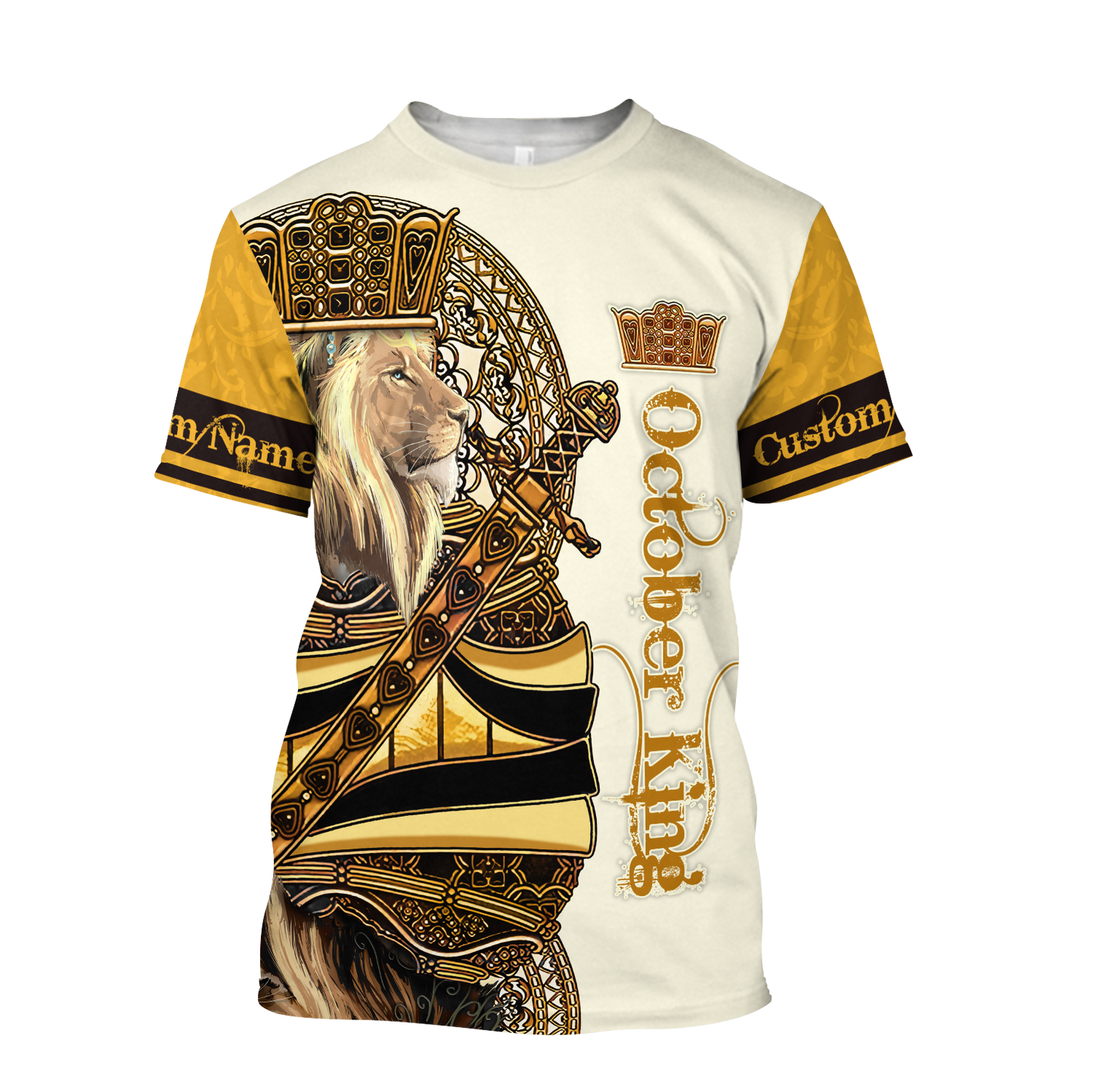 Custom Name October King 3D All Over Printed Unisex Shirts