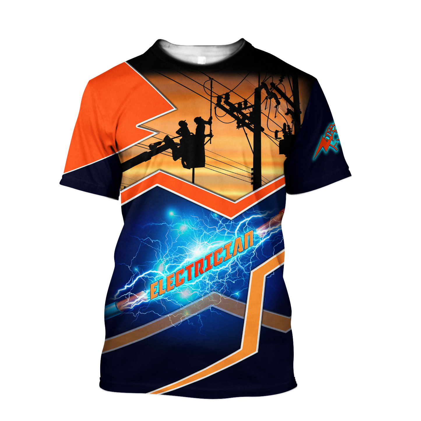 Premium Unisex All Over Printed Electrician Shirts MEI