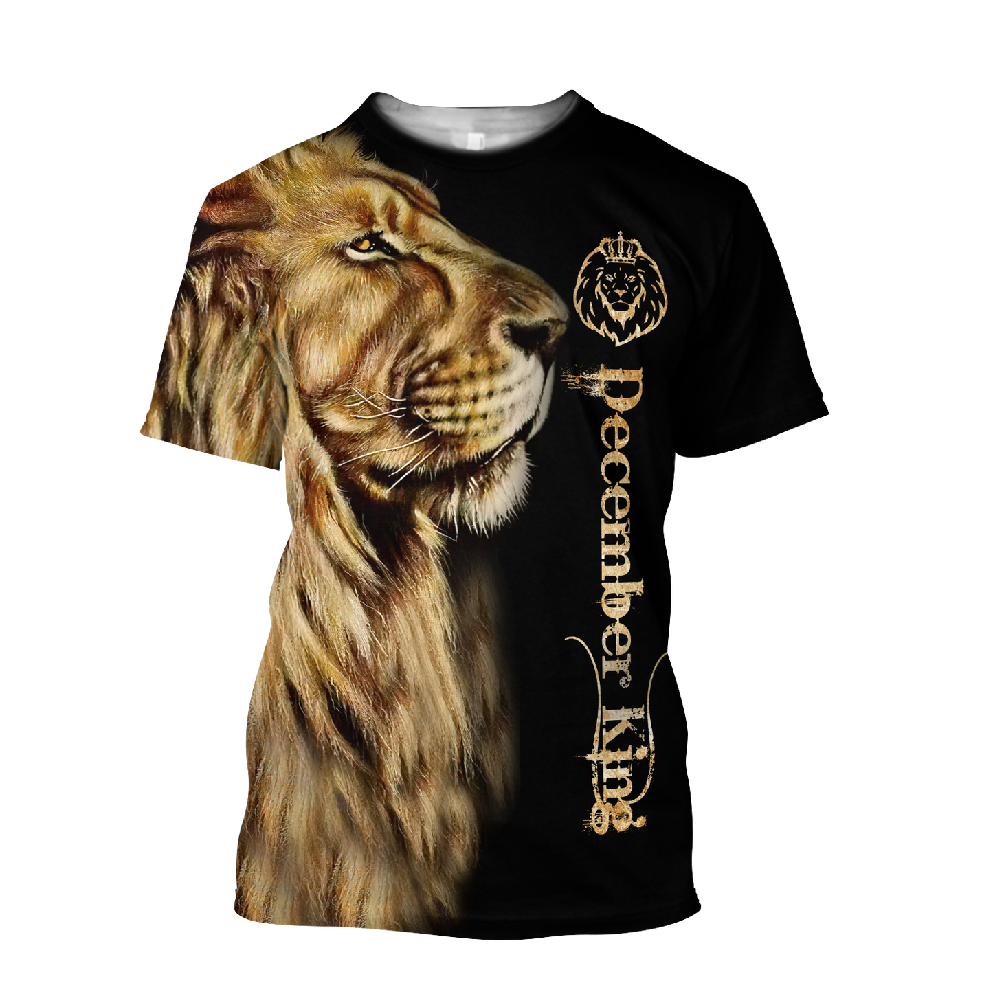 Custom Name December King 3D All Over Printed Unisex Shirts