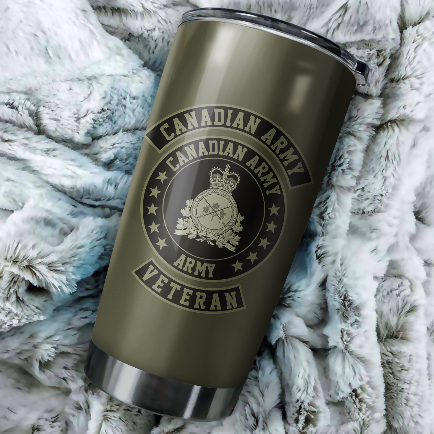 Personalized Name XT Canadian Veteran Stainless Steel Tumbler 04032105.CXT