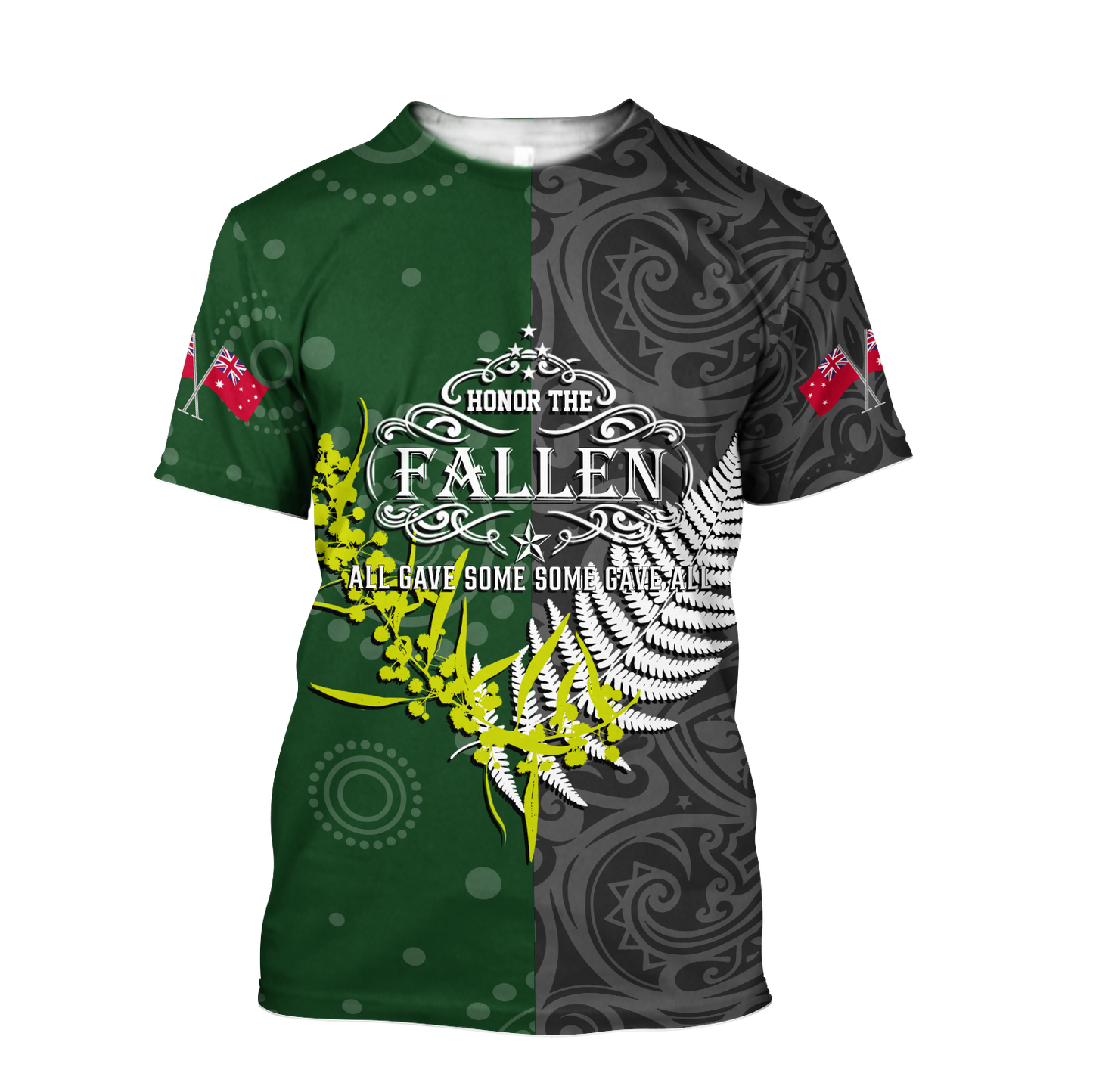 Honor and respect day culture Australia and Kiwi Veteran 3D print shirts