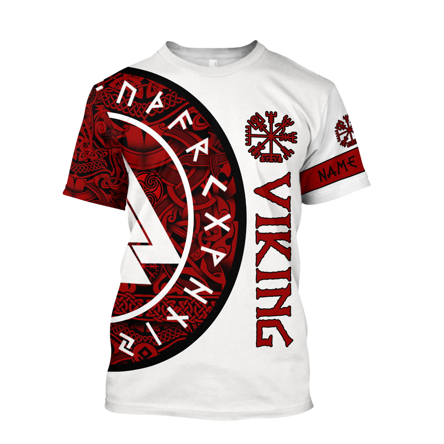 Customized Name Viking 3D All Over Printed Unisex Shirts