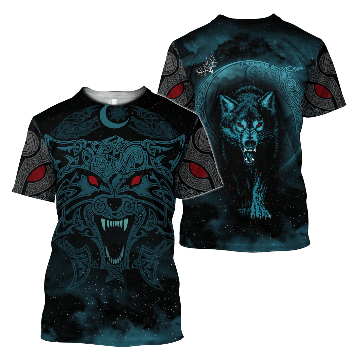 Wolf Viking 3D All Over Printed Unisex Shirts