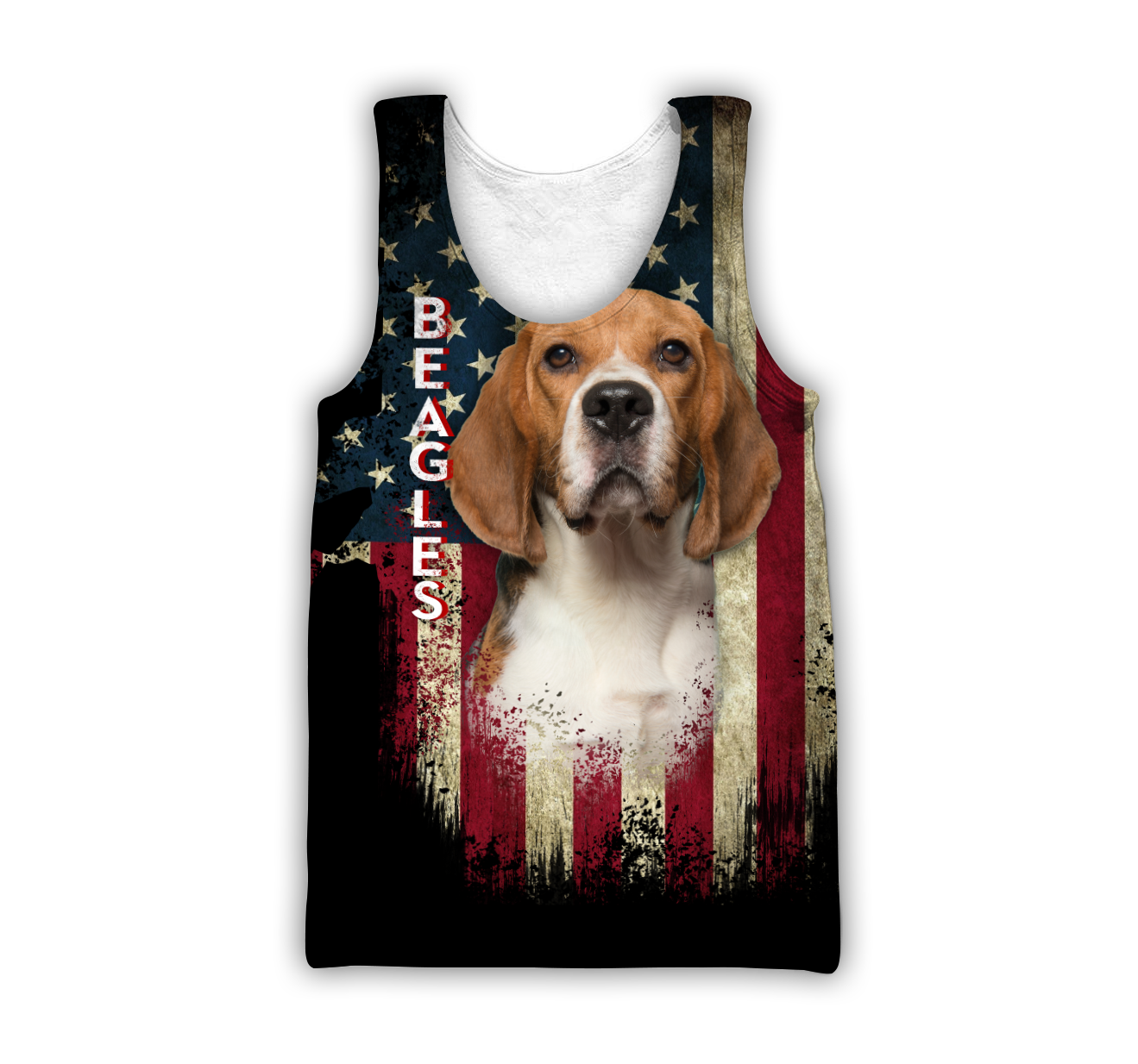 Beagles American Flag 3D All Over Print Hoodie