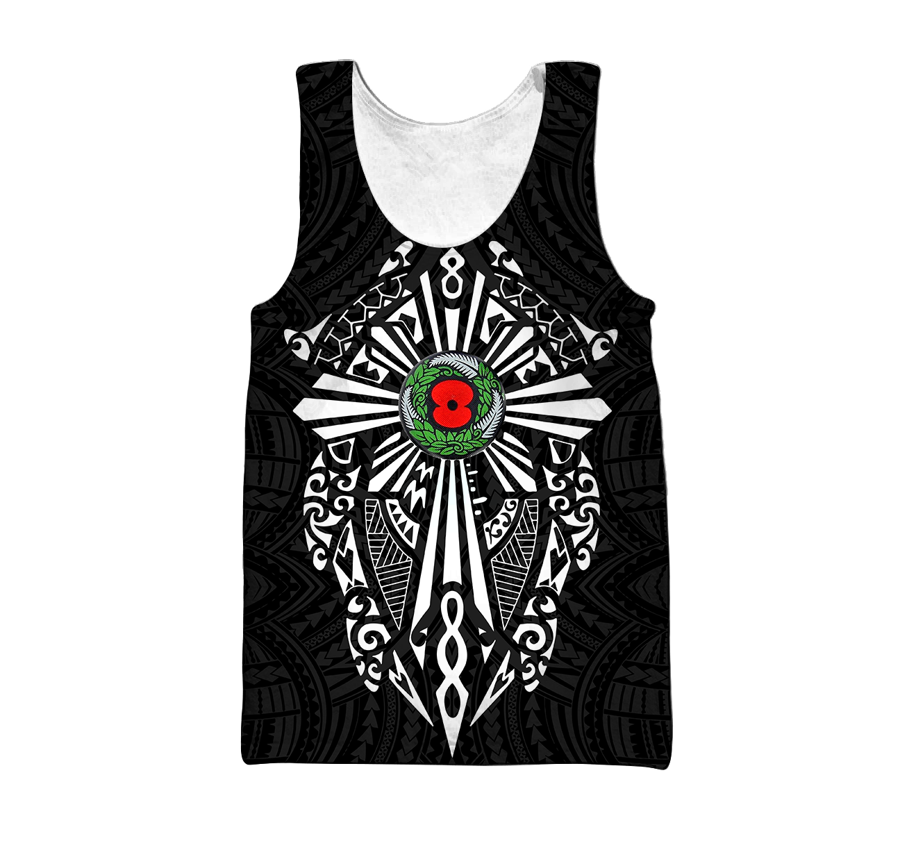 New zealand anzac, lest we forget maori cross tattoo 3d all over printed shirt and short for man and women MH3006201-Apparel-PL8386-Tank top-S-Vibe Cosy™