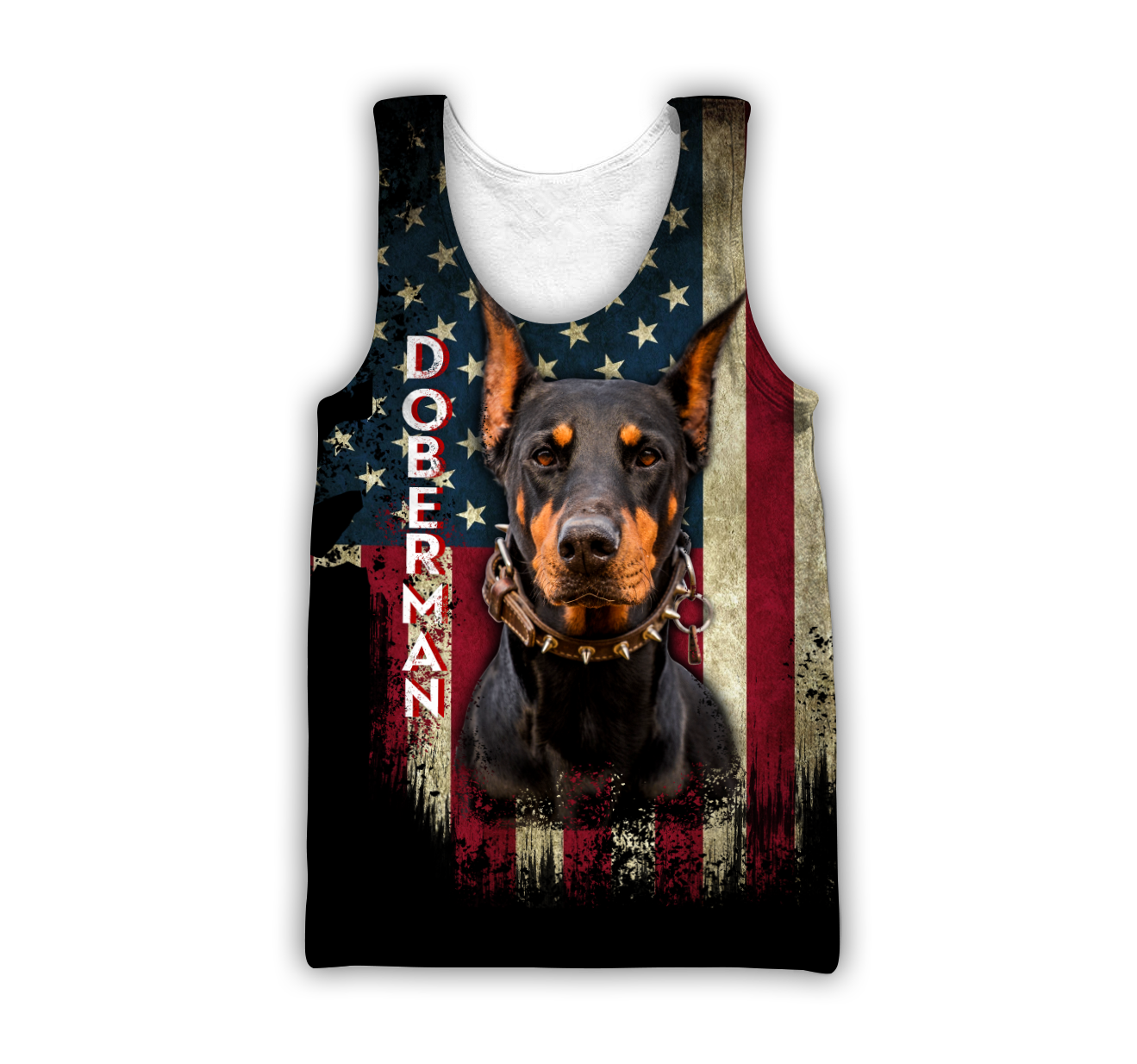 Doberman Pinscher American Flag 3D All Over Print Hoodie