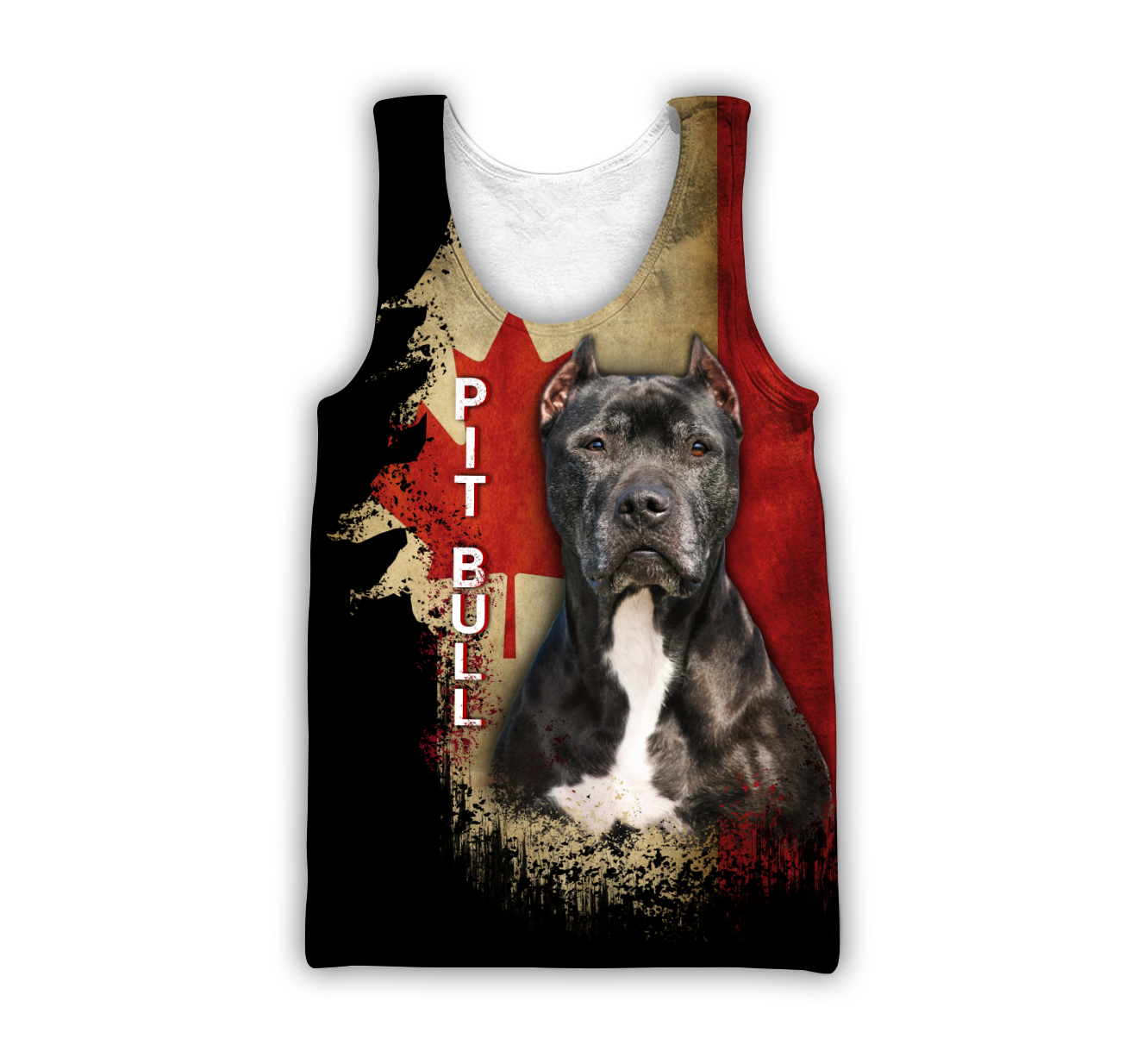 Pit Bull Canada Flag 3D All Over Print Hoodie TR2509201