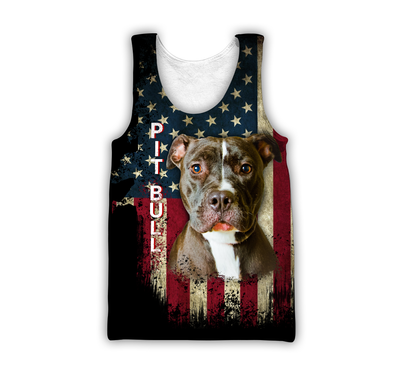 Pit Bull Terrier American Flag 3D All Over Print Hoodie TR0510202