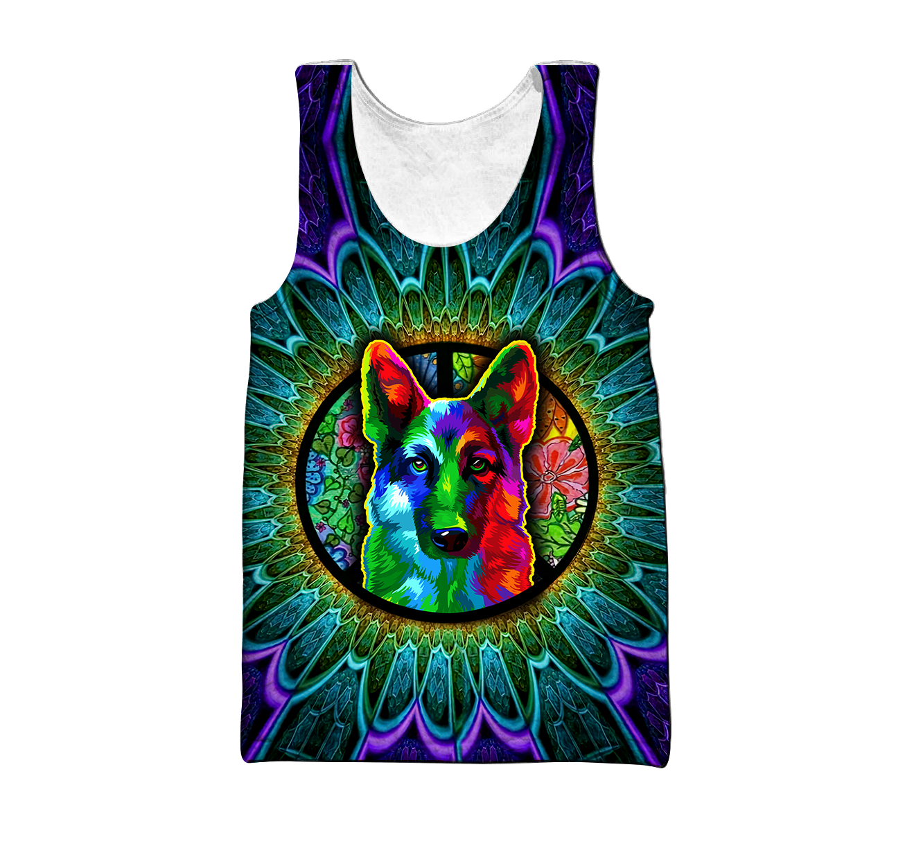 Psychedelic Hippie German Shepherd Unisex Shirts VP17102002