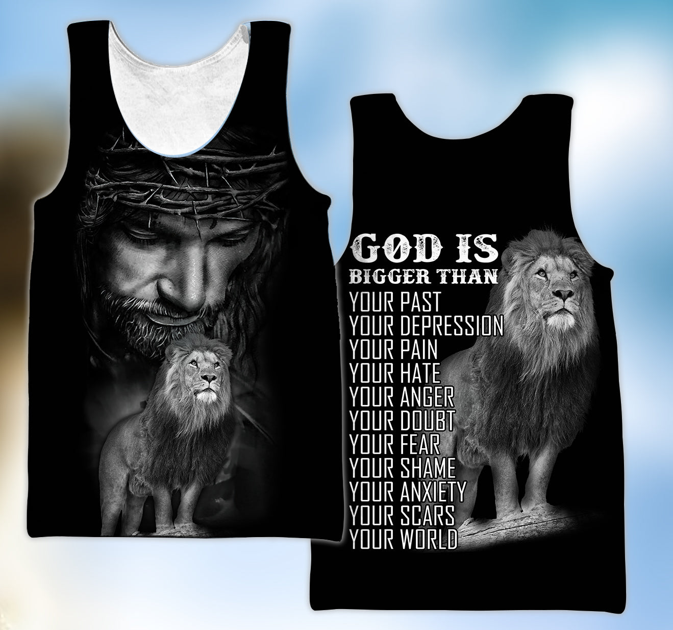 God Is My World Over Printed Unisex Shirts