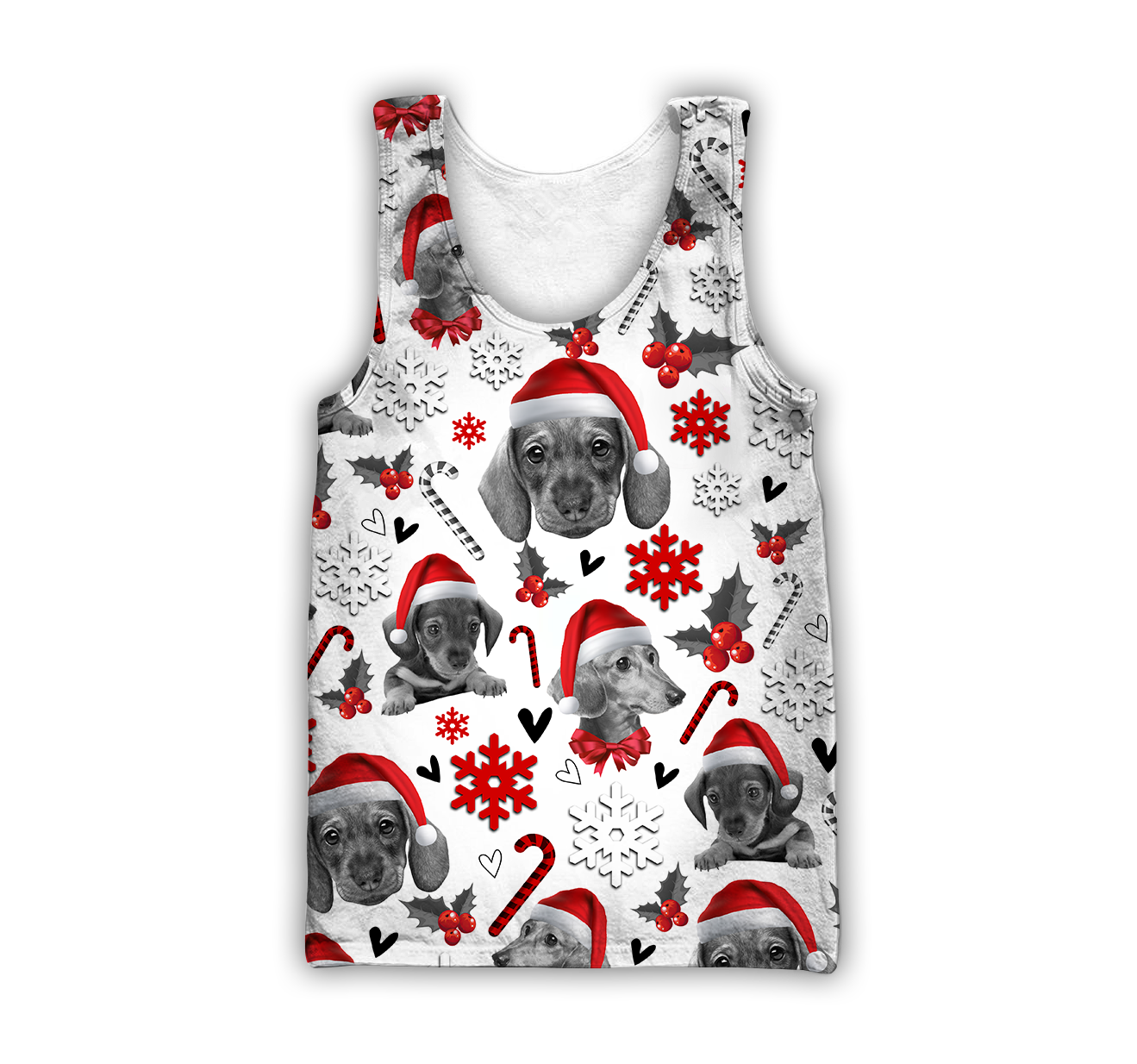3D Dachshund Xmas Pattern Unisex Hoodie TR3010204