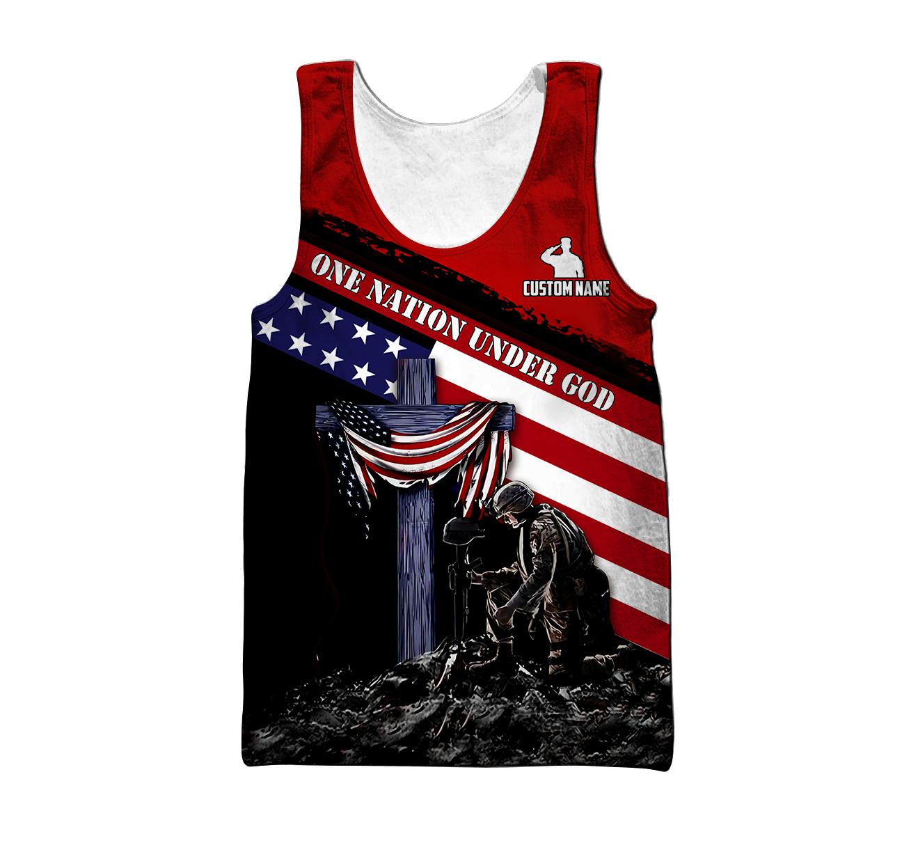 One Nation Under God US Veteran 3D All Over Printed Shirts TNA11032003