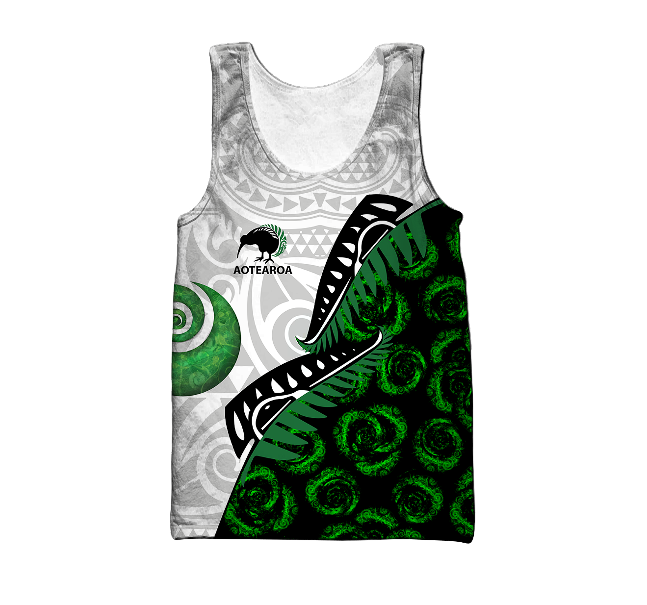 Maori pounamu jade 3d all over printed shirt and short for man and women-Apparel-PL8386-Tank top-S-Vibe Cosy™
