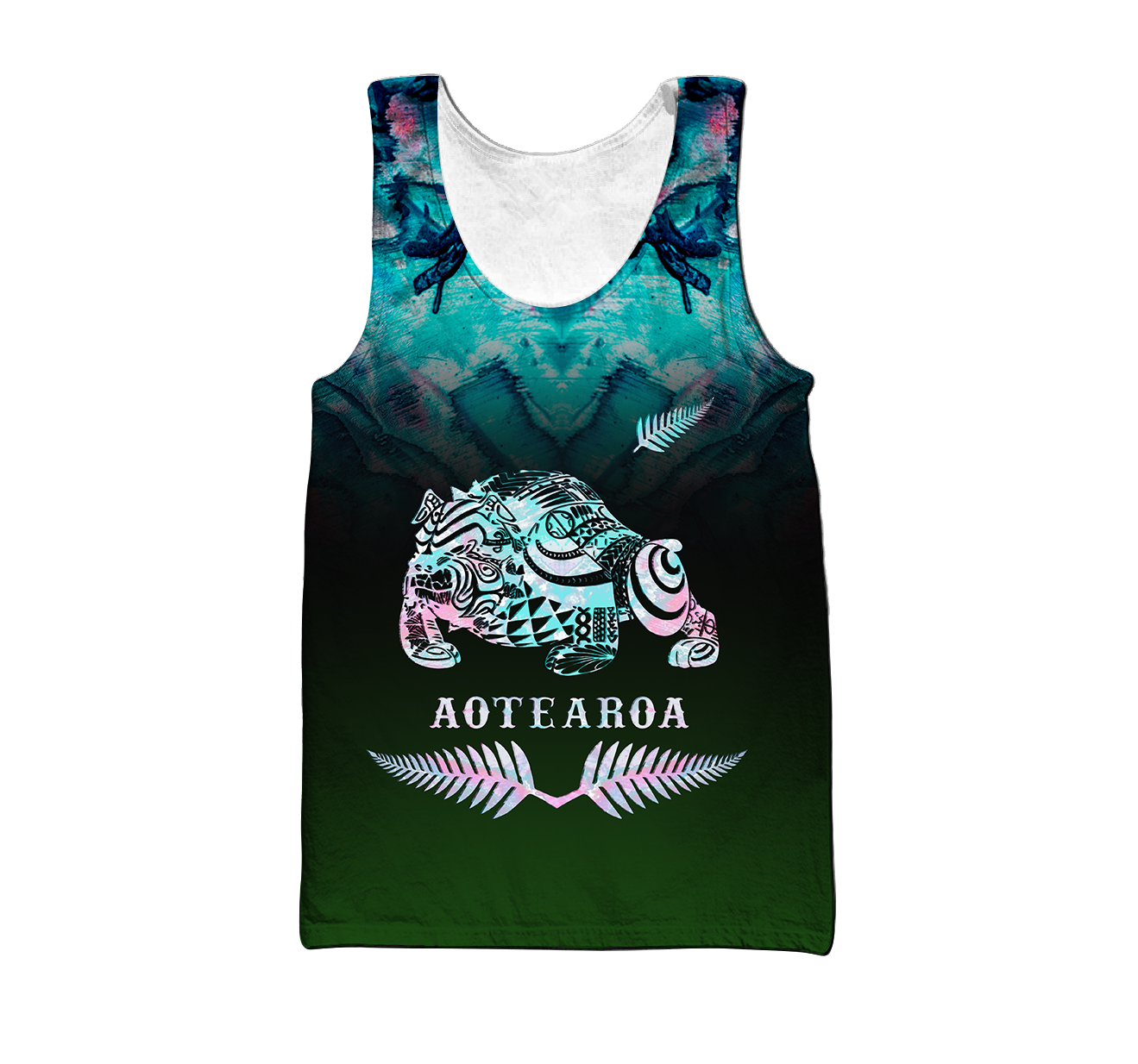 New zealand maori bulldog tattoo paua 3d all over printed shirt and short for man and women-Apparel-PL8386-Tank top-S-Vibe Cosy™
