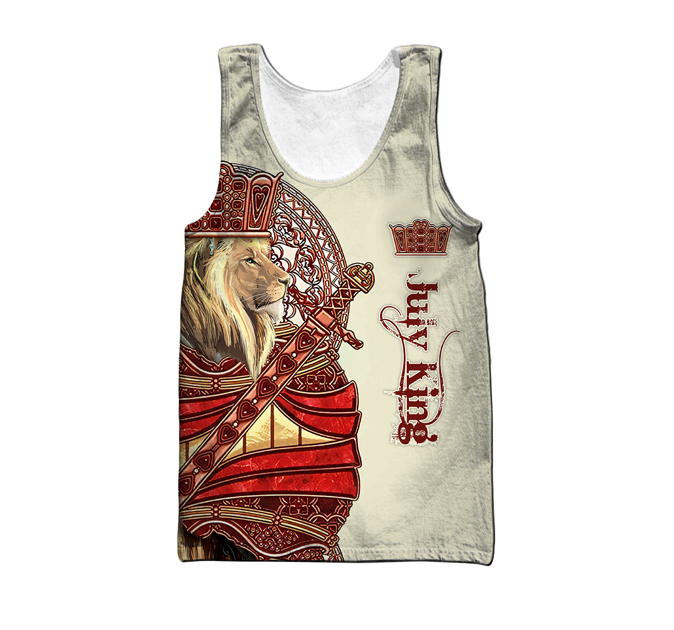 July King Lion Royal 3D All Over Printed Unisex Shirts