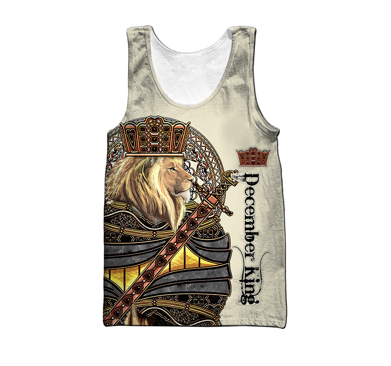Custom Name December King 3D All Over Printed Unisex Shirts