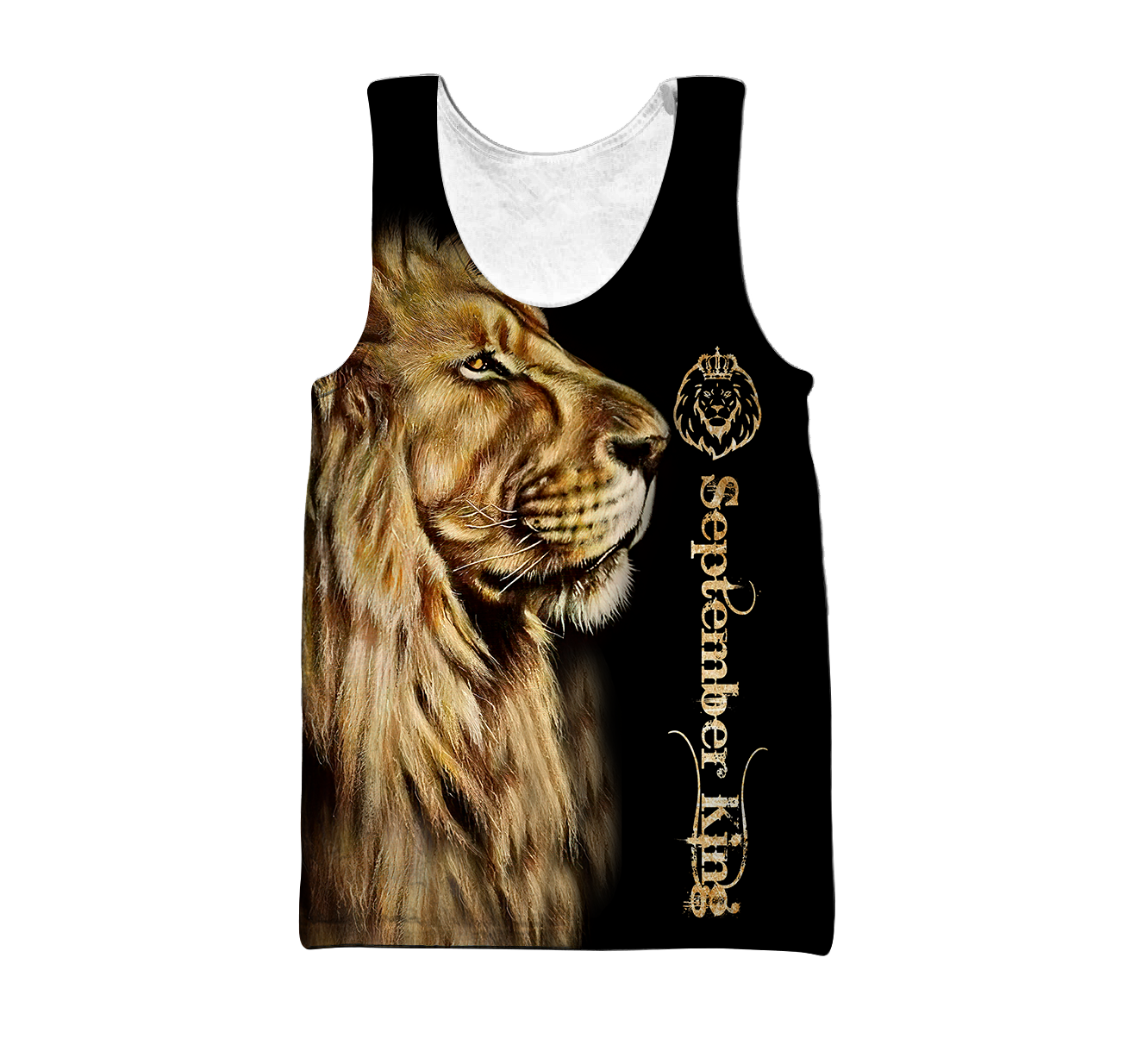 Custom Name September King Lion 3D All Over Printed Unisex Shirts