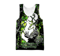 Light Green Deer Hunting 3D All Over Printed Shirts For Men LAM