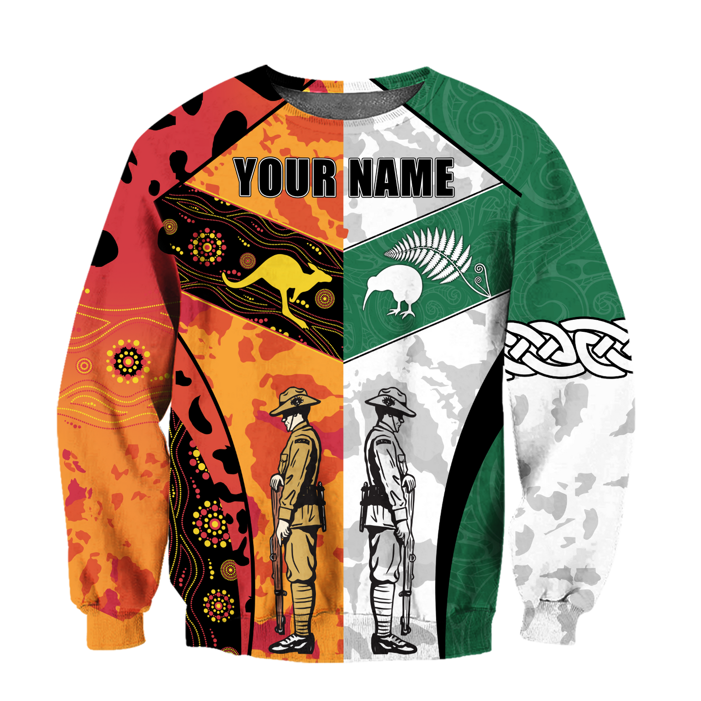 Custom Name Australia Aboriginal And New Zealand Maori 3D All Over Printed Unisex