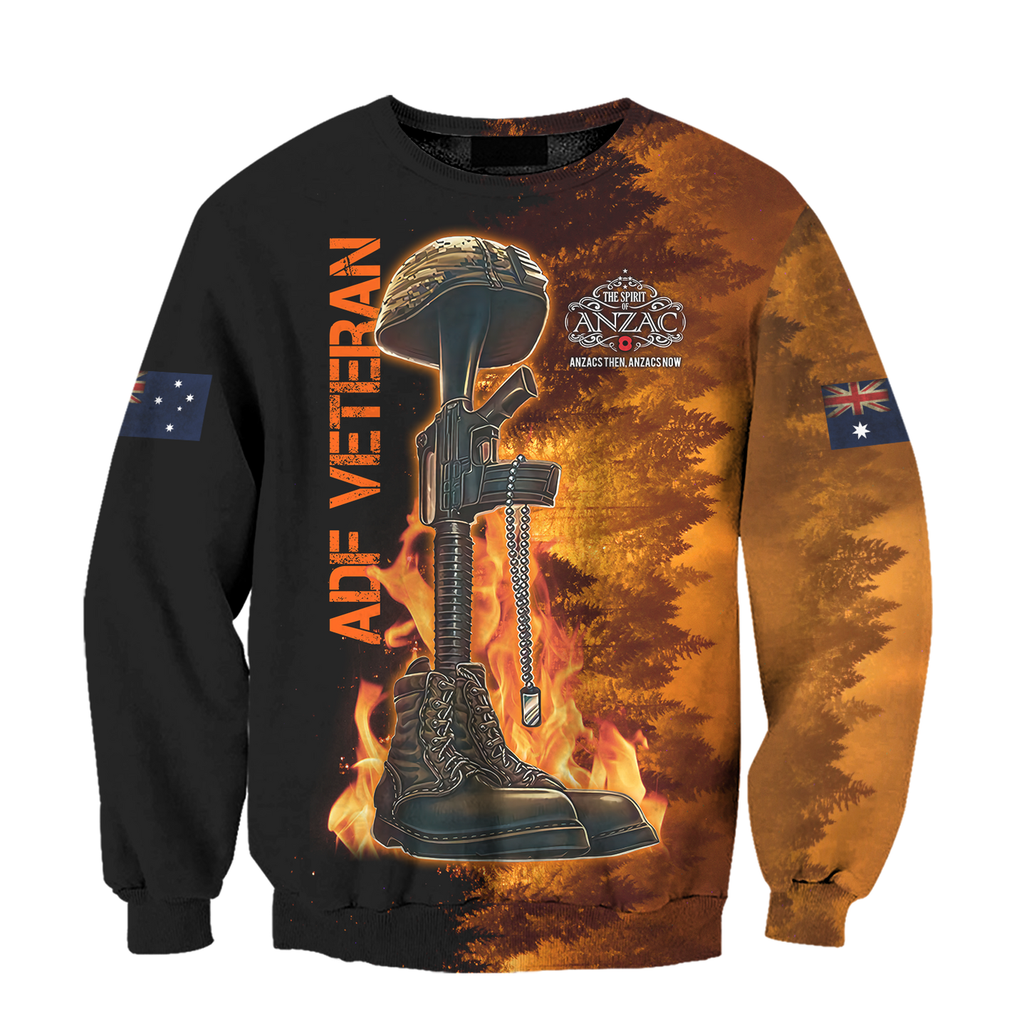 Honor the fallen ADF Veteran 3D print shirts