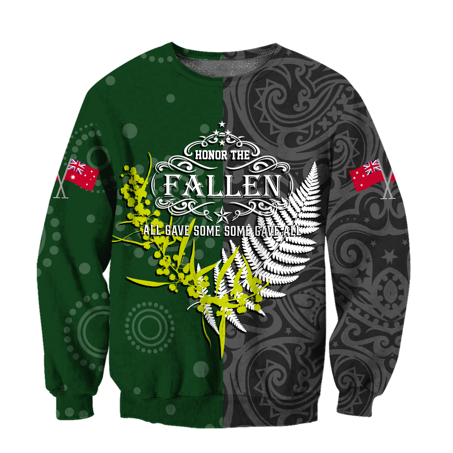Honor and respect day culture Australia and Kiwi Veteran 3D print shirts