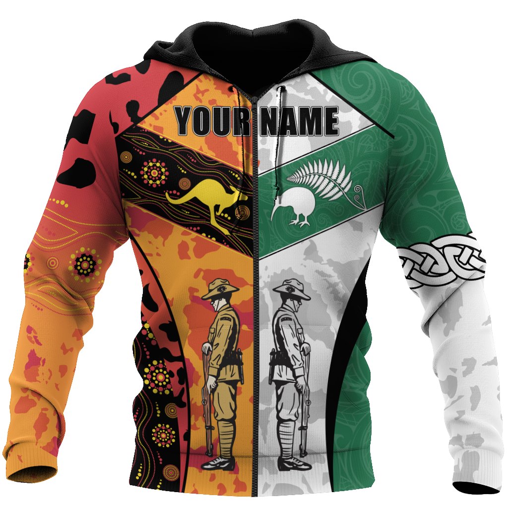 Custom Name Australia Aboriginal And New Zealand Maori 3D All Over Printed Unisex
