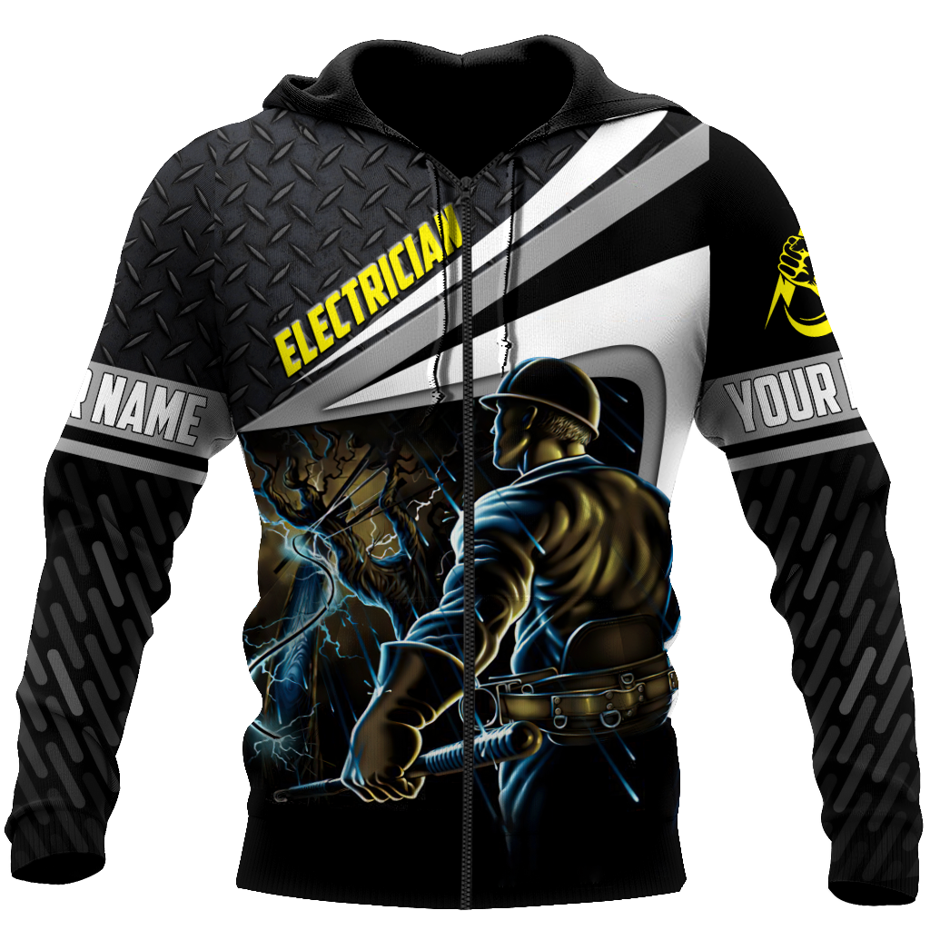 Premium Personalized 3D Printed Electrician Shirts MEI
