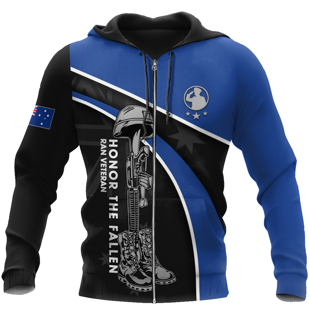 Lest we forget Honor the fallen RAN Veteran 3D print shirts