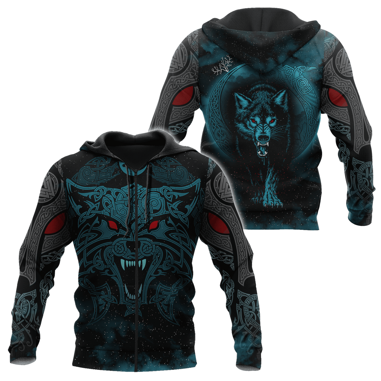 Wolf Viking 3D All Over Printed Unisex Shirts